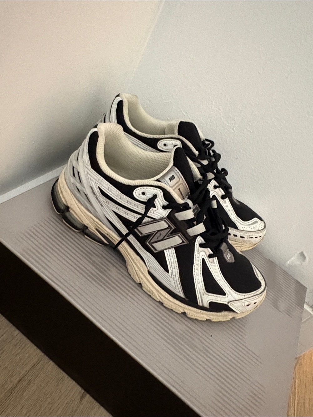 Kids Black and White Athletic Sneakers